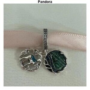 Silver and Blue Charm Pendant